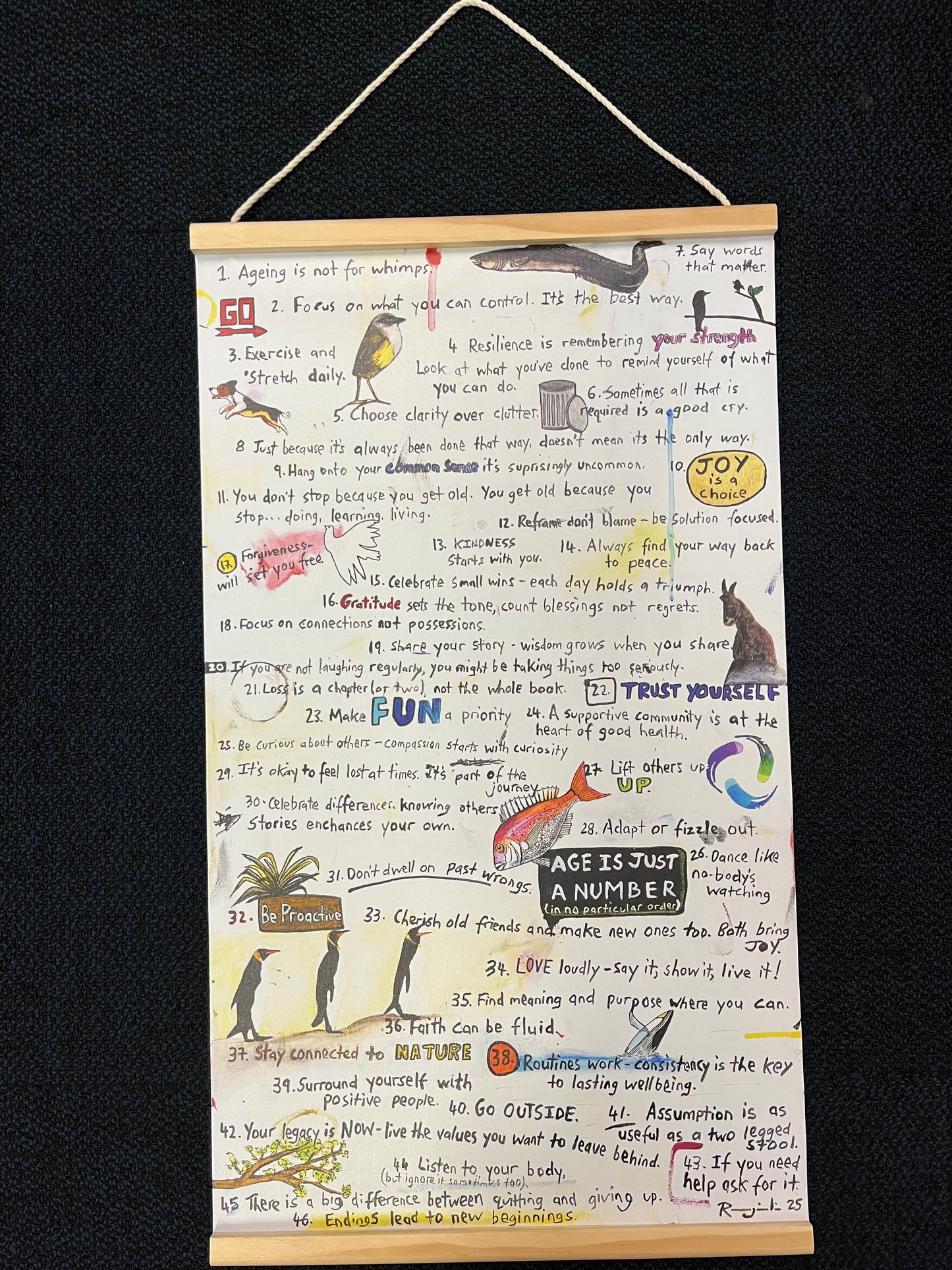 Age Is Just A Number | Wall Hanging